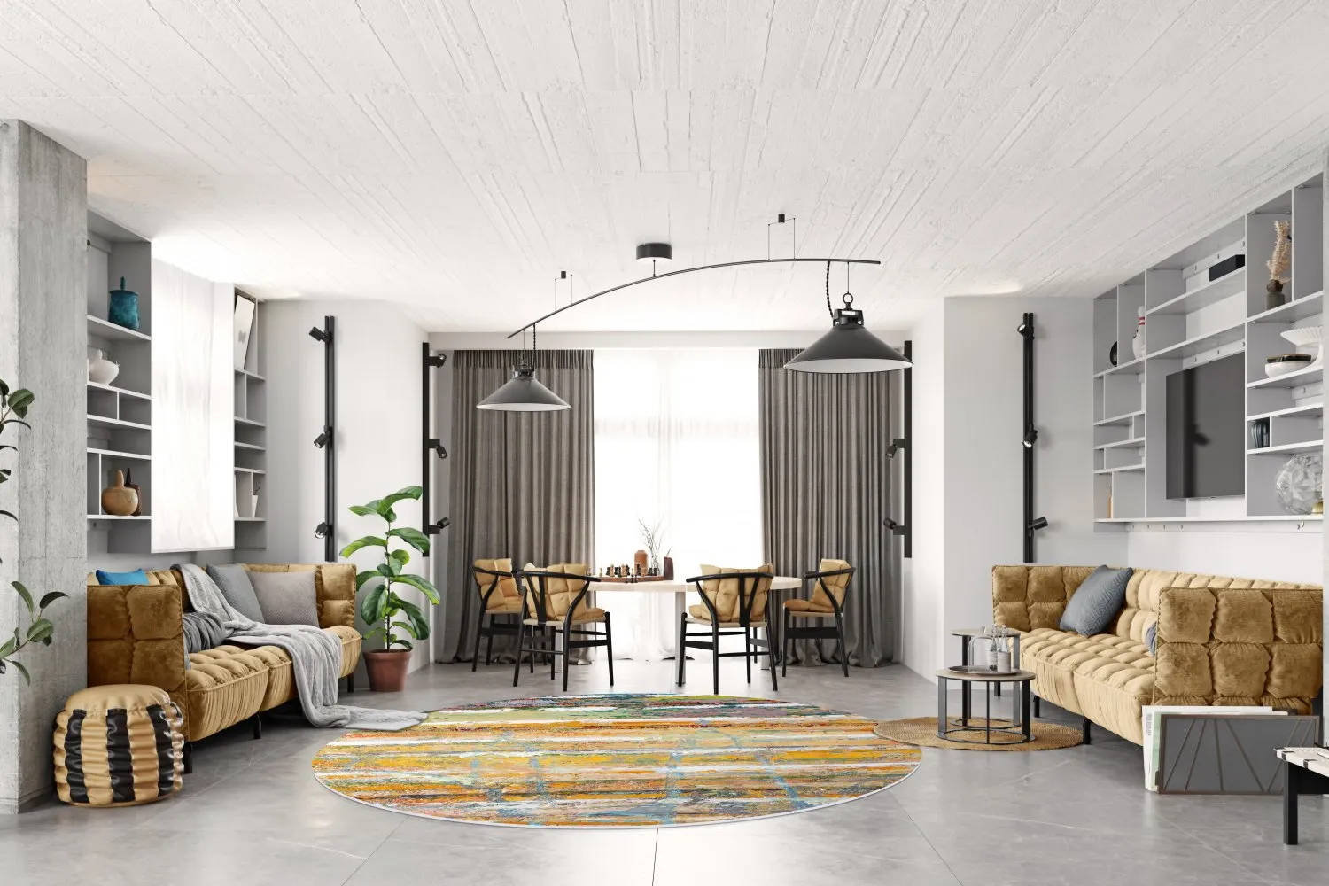 Rond vloerkleed - Messina (multi)