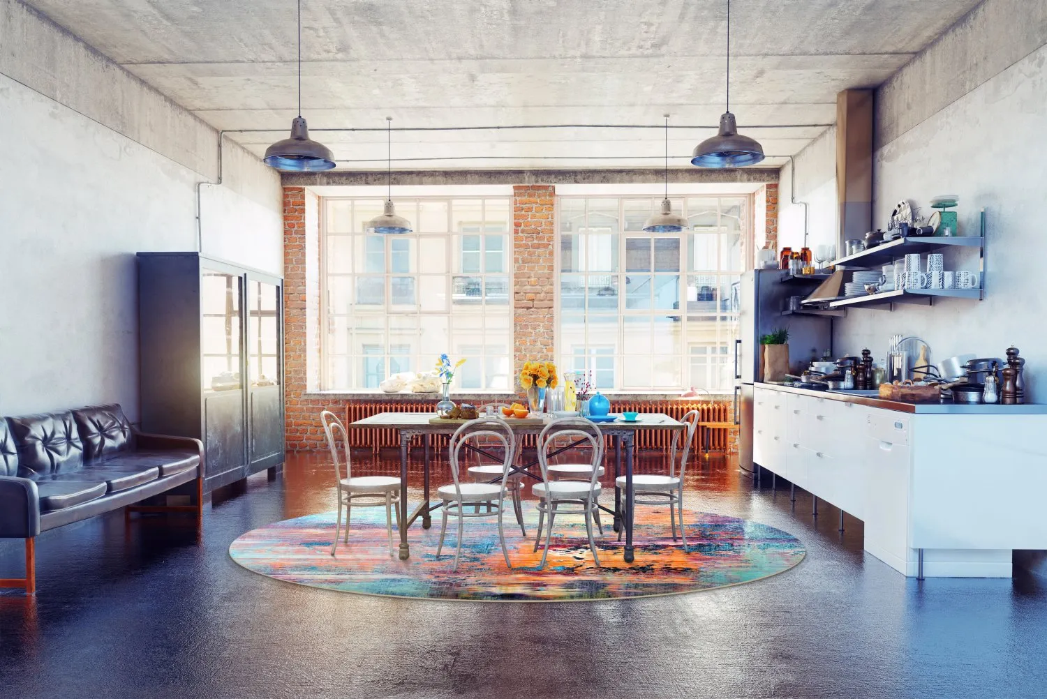 Rond vloerkleed - Levico (multi)