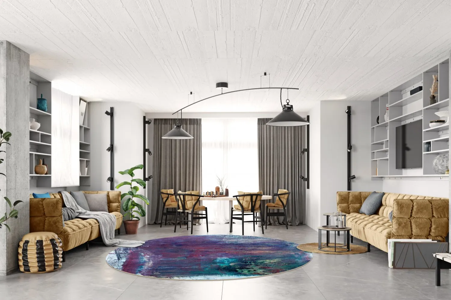 Rond vloerkleed - Tolosa (multi)