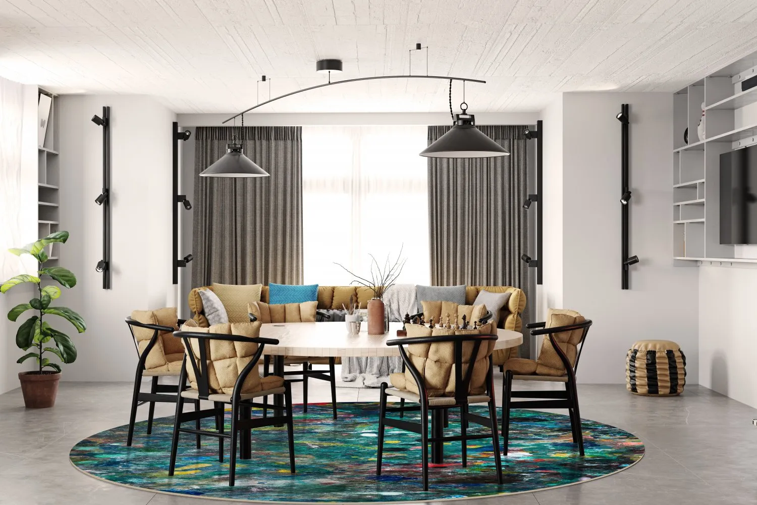 Rond vloerkleed - Umbria (multi)