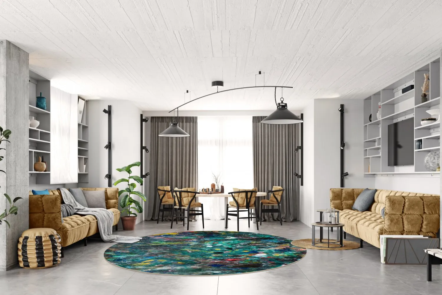 Rond vloerkleed - Umbria (multi)