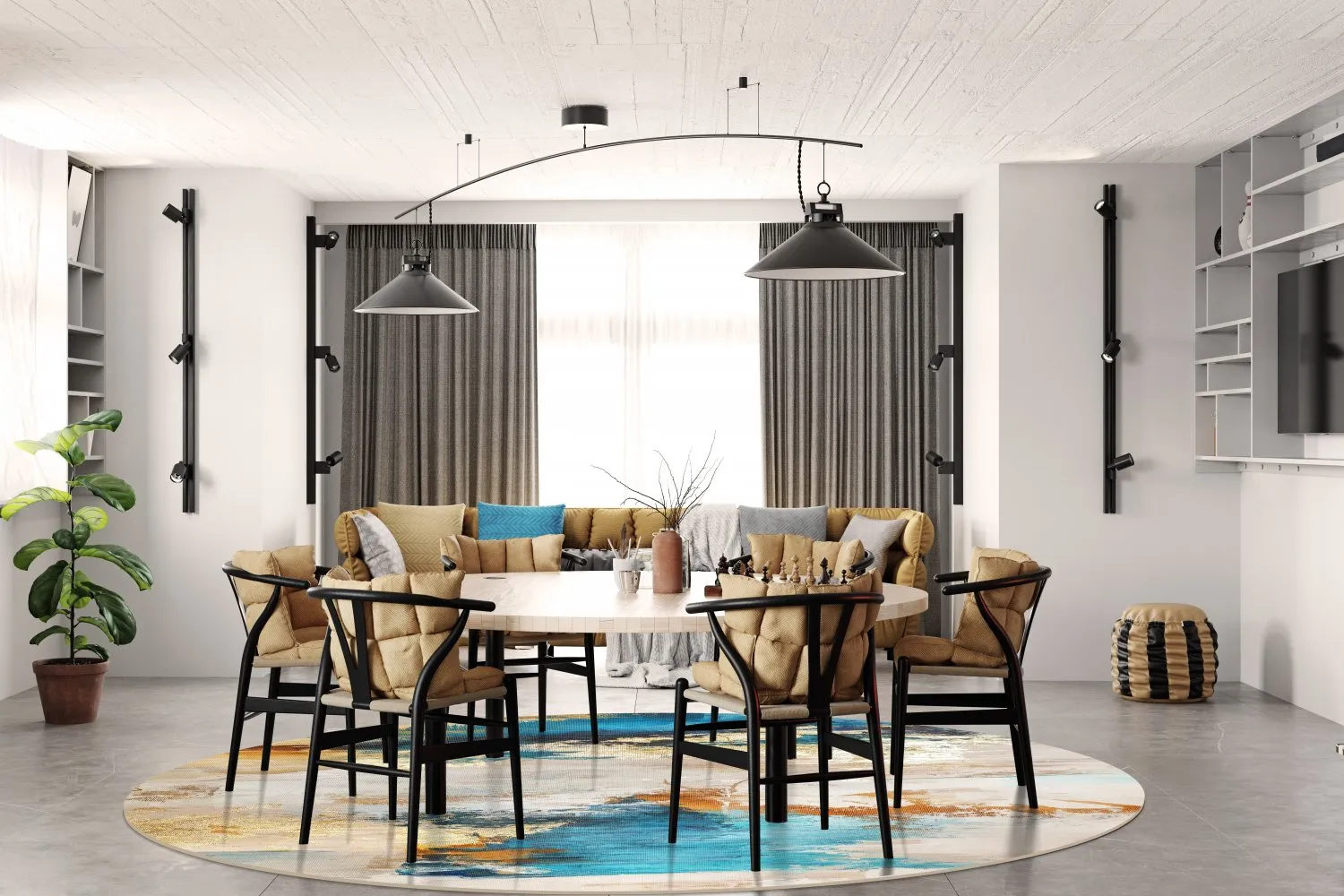 Rond vloerkleed - Vasto (multi)