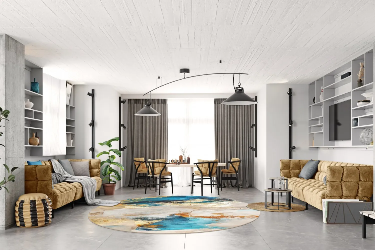 Rond vloerkleed - Vasto (multi)