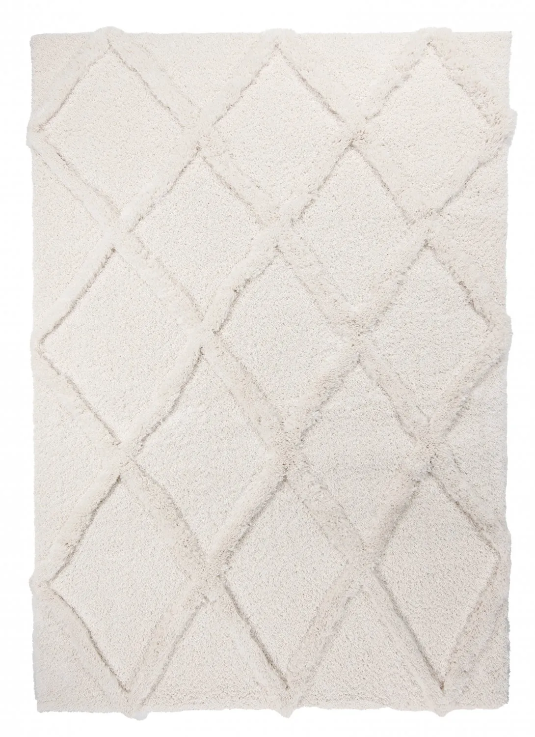 Hoogpolig vloerkleed - Tavira (offwhite)