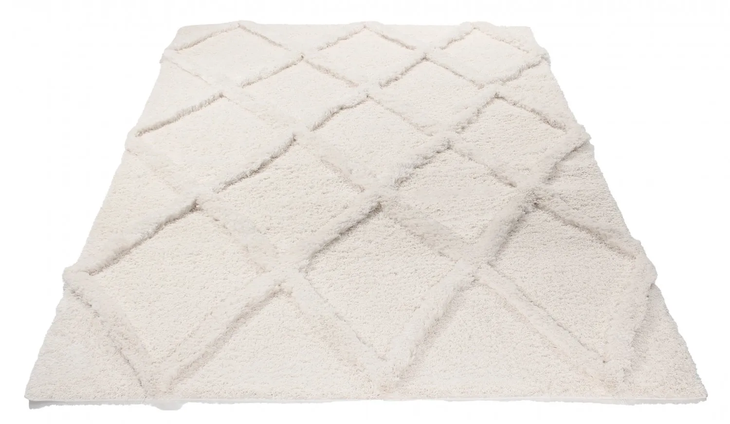 Hoogpolig vloerkleed - Tavira (offwhite)