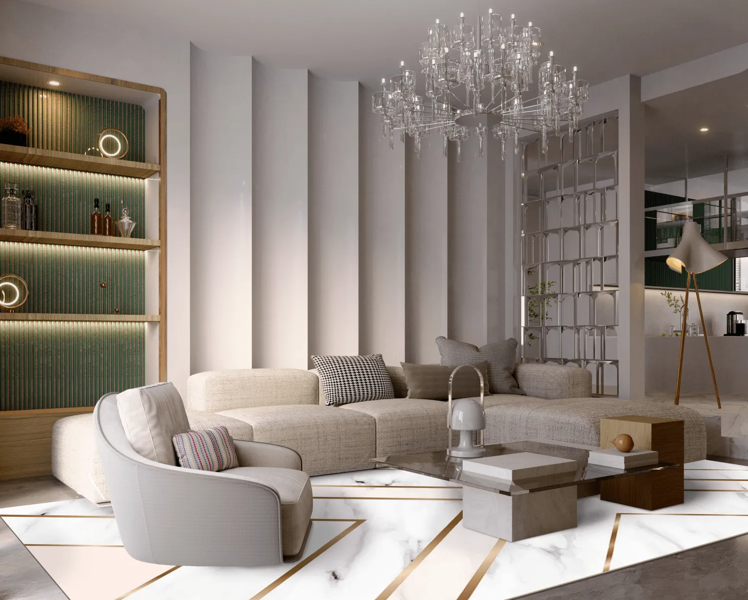 Wilton - Nemea (wit/roze/goud)