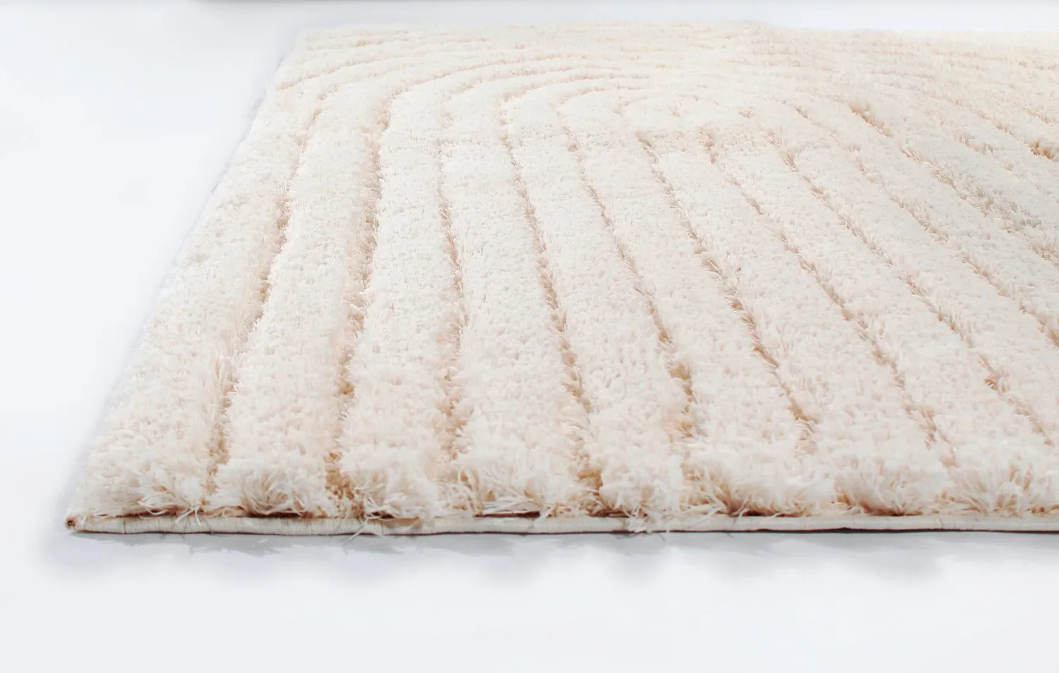 Hoogpolig vloerkleed - Evora (offwhite)