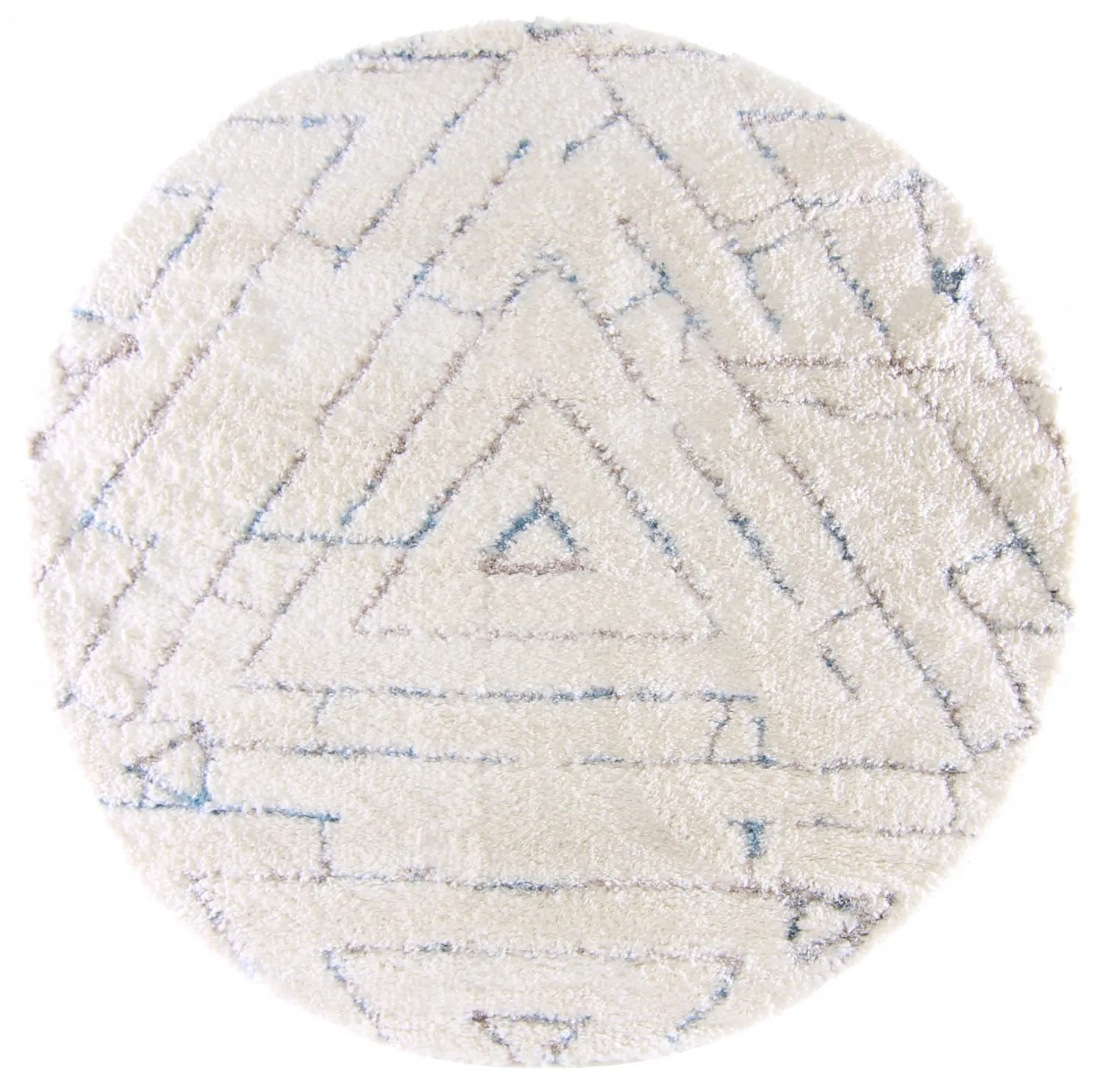 Ronde vloerkleden - Valencia (blauw/multi)