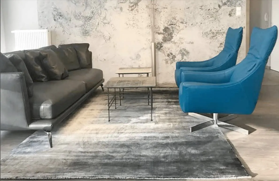 Viscose-vloerkleed - Jodhpur Special Luxury Edition (grijs)