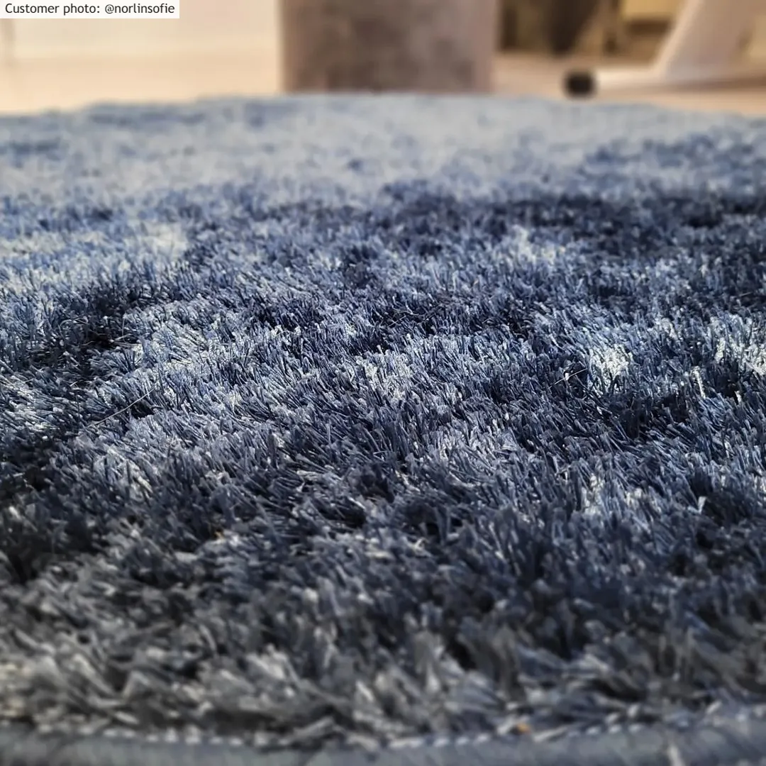 Ronde vloerkleden - Cosy (donkerblauw)