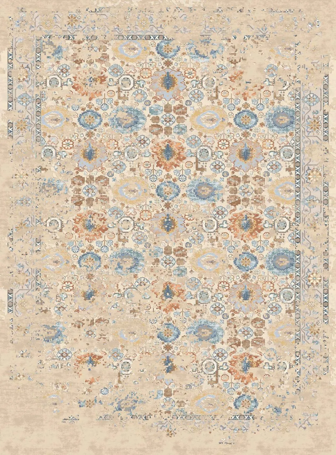 Wilton - Oakley (beige/blauw)