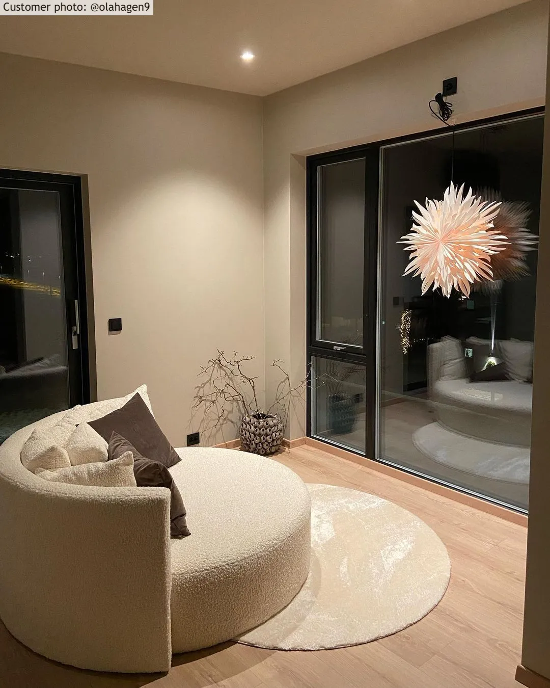 Ronde vloerkleden - Aranga Super Soft Fur (beige)