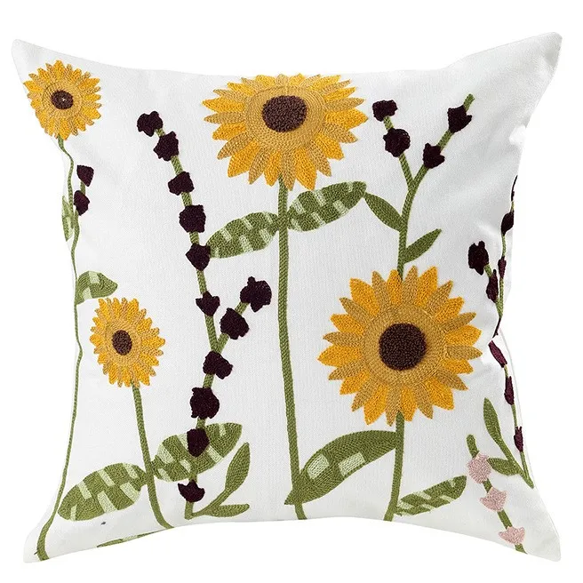 Kussensloop - Farmhouse Flowers 45 x 45 cm (multi)