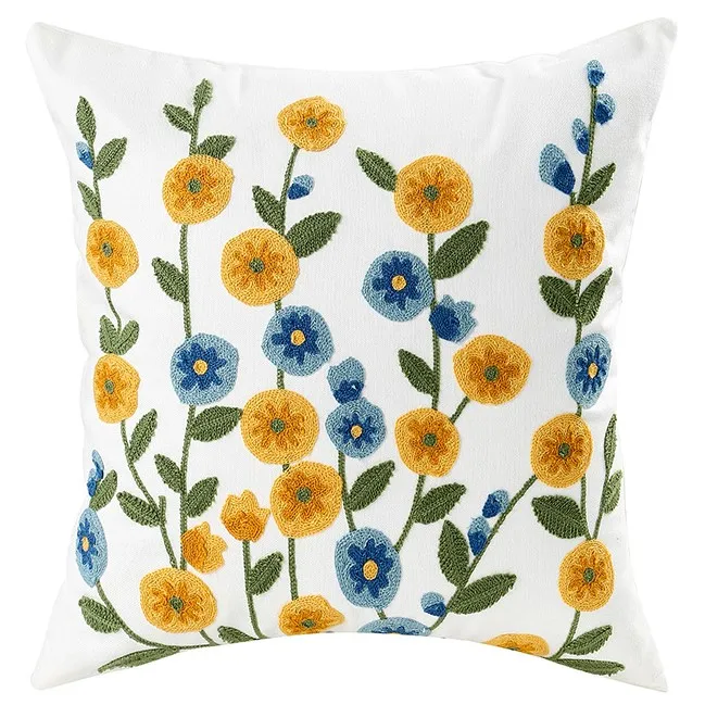 Kussensloop - Farmhouse Flowers 45 x 45 cm (multi)