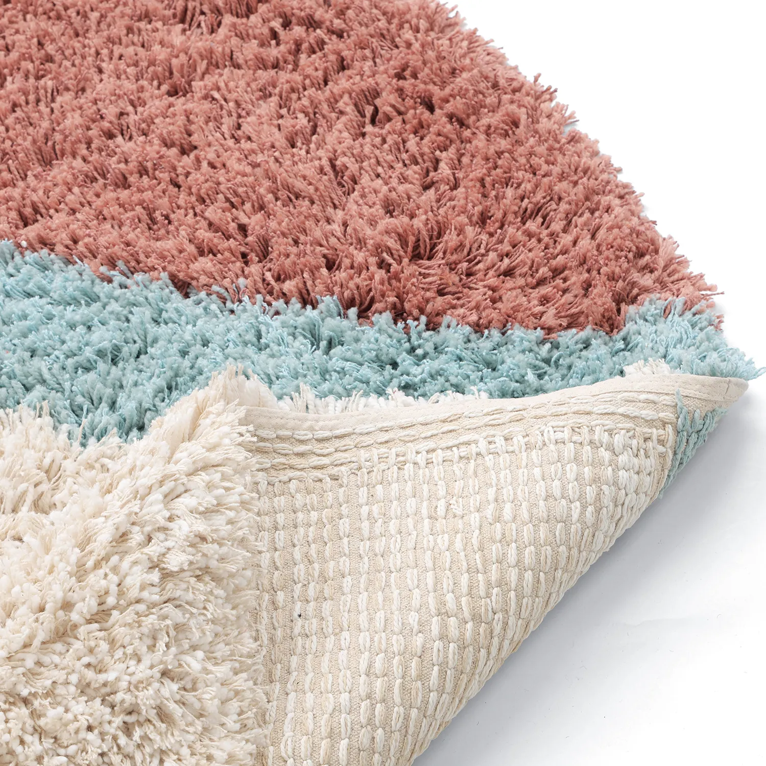 Ovaal tapijt - Tropea Natural Cotton Shaggy (multi)