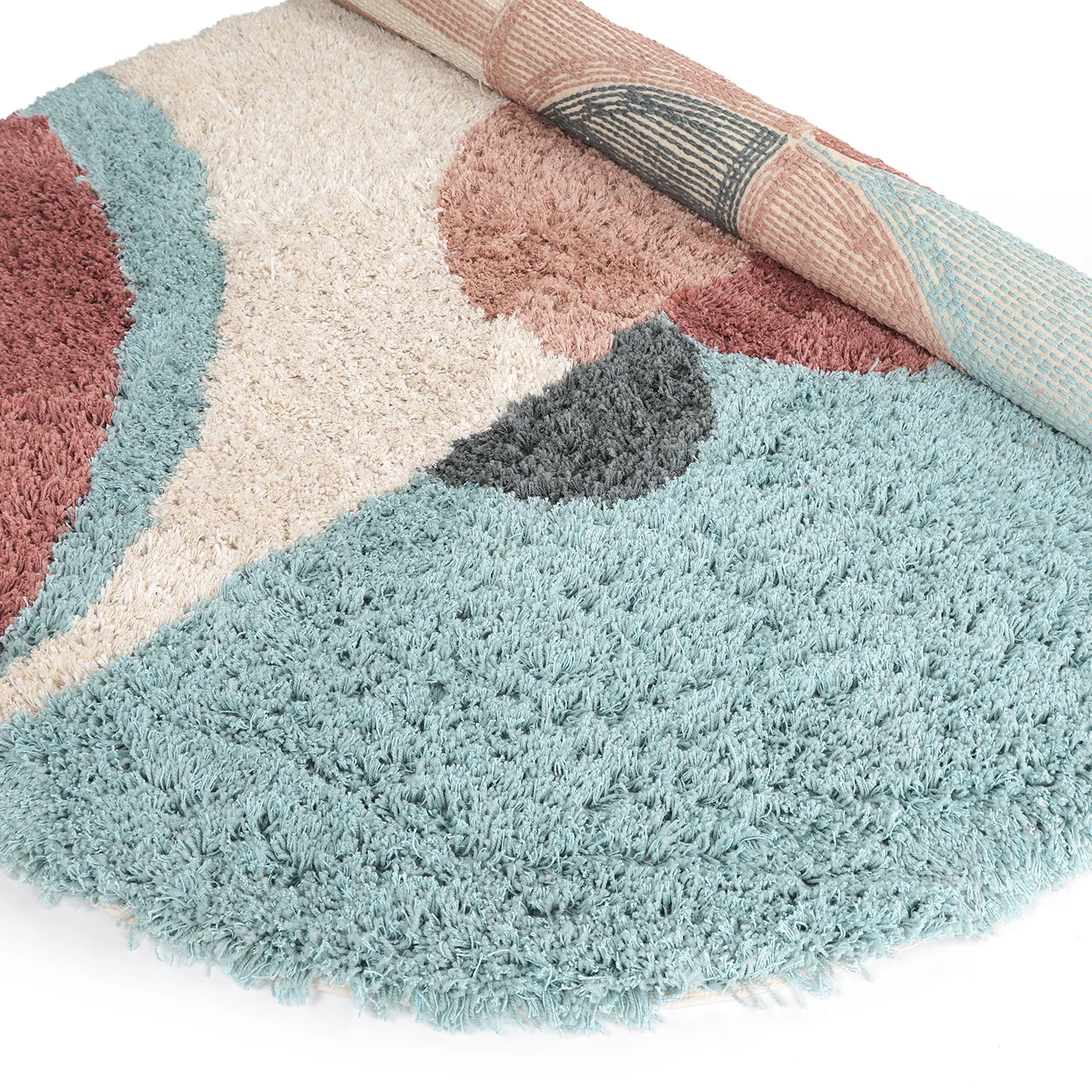 Ovaal tapijt - Tropea Natural Cotton Shaggy (multi)