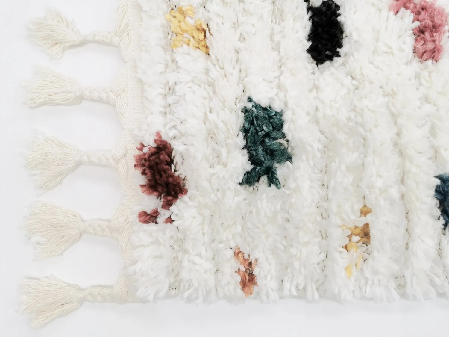 Hoogpolig vloerkleed - Luzi (beige/multi)