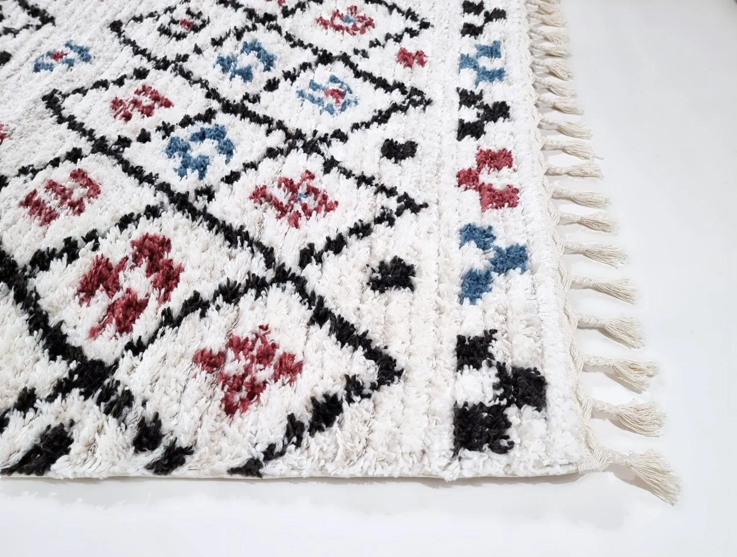 Hoogpolig vloerkleed - Siena (beige/multi)