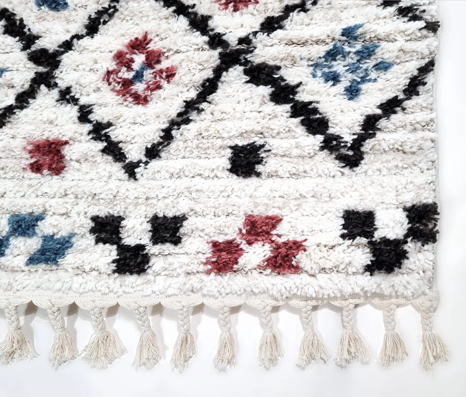 Hoogpolig vloerkleed - Siena (beige/multi)