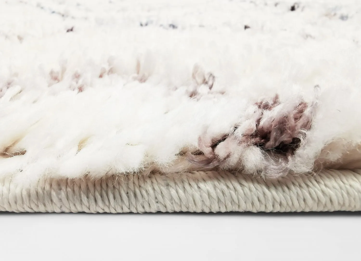 Hoogpolig vloerkleed - Marini (blauw/multi)