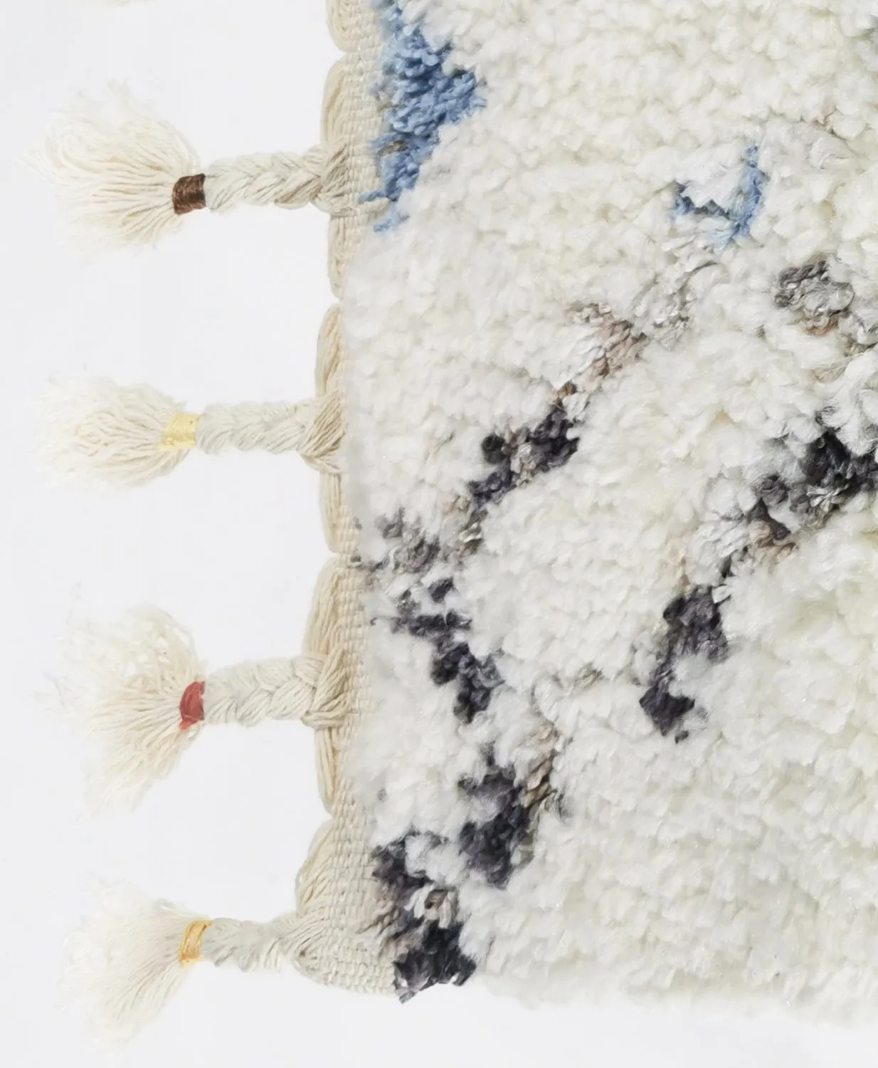 Hoogpolig vloerkleed - Lugo (blauw/multi)