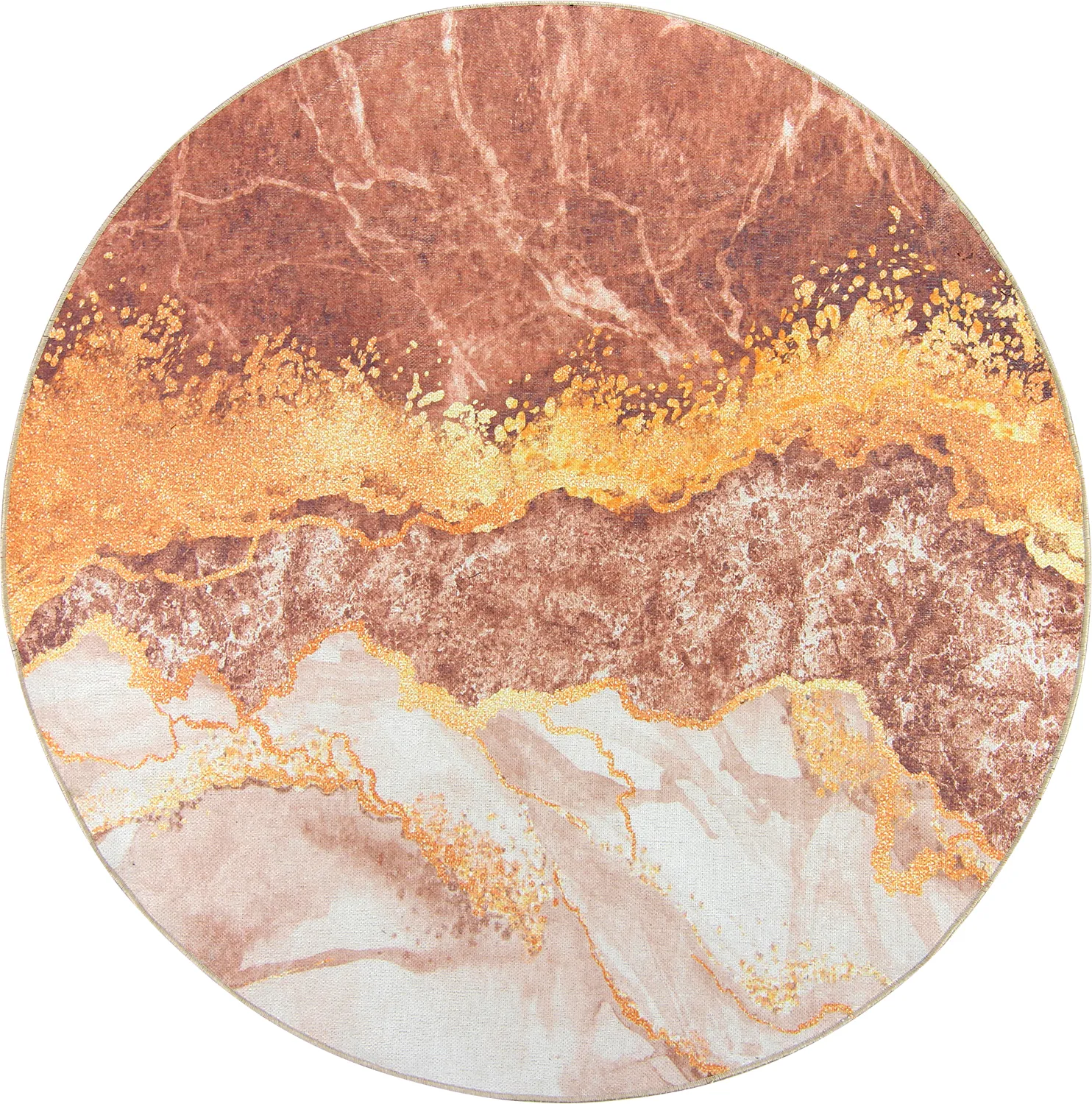 Rond vloerkleed - Padova (roze/multi)