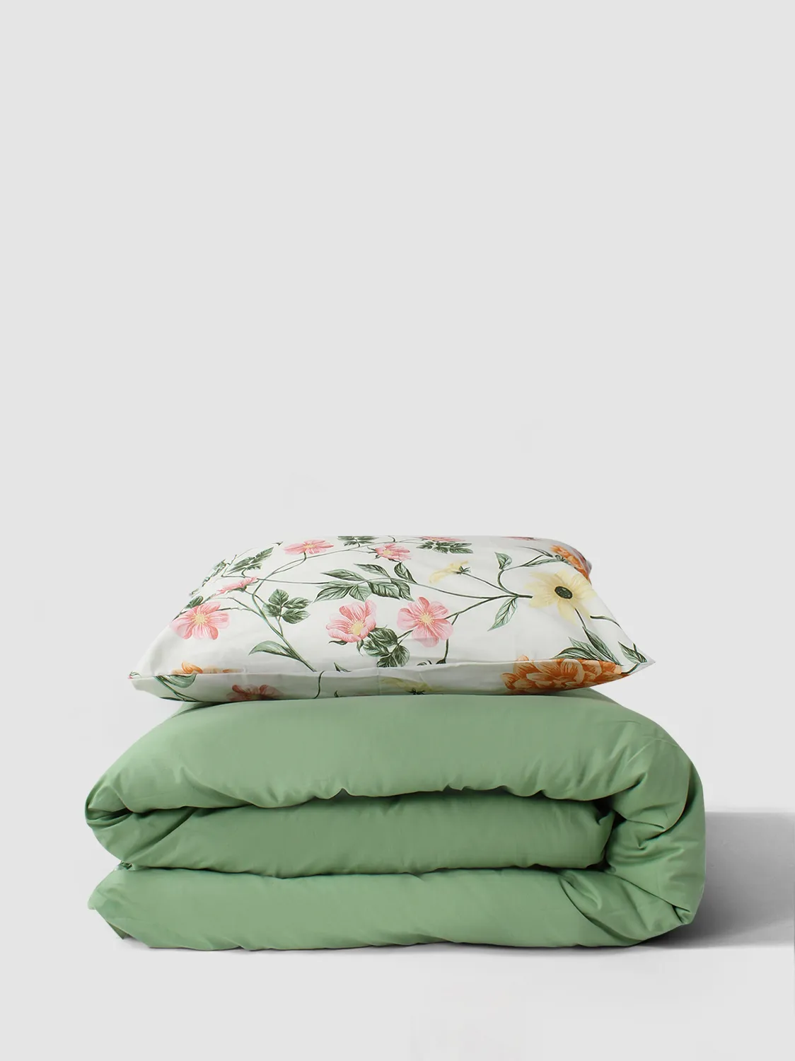 Dekbedovertrek set - Dahlia (oranje)