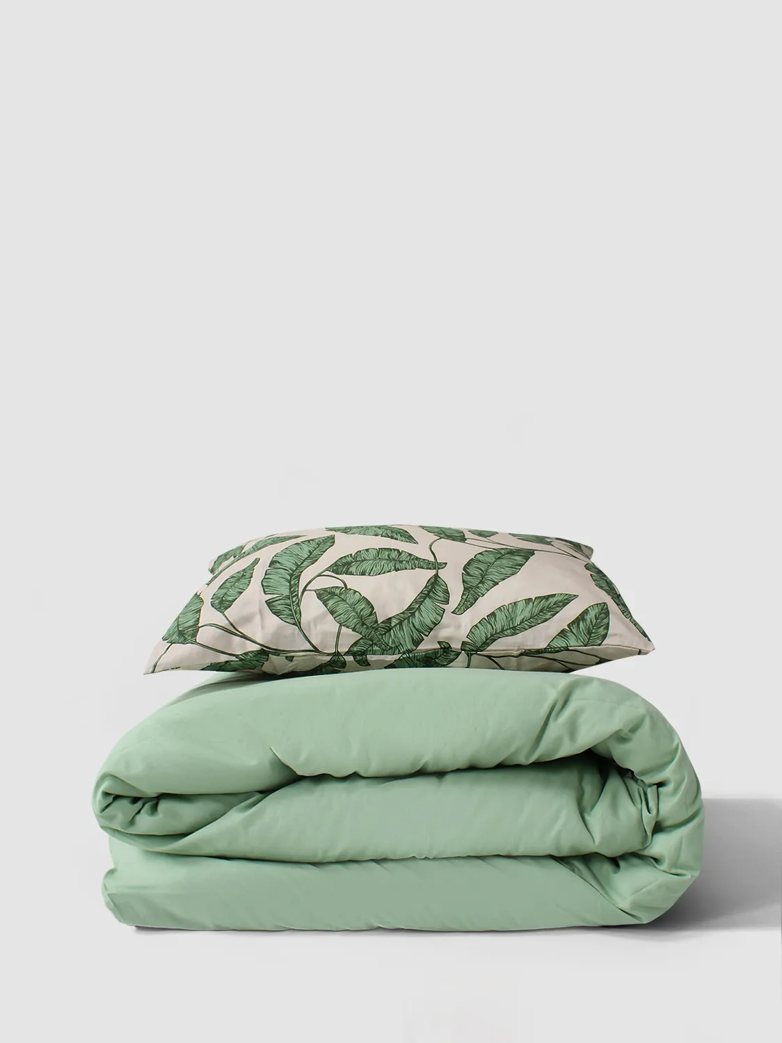 Dekbedovertrek set - Leaves (groen)