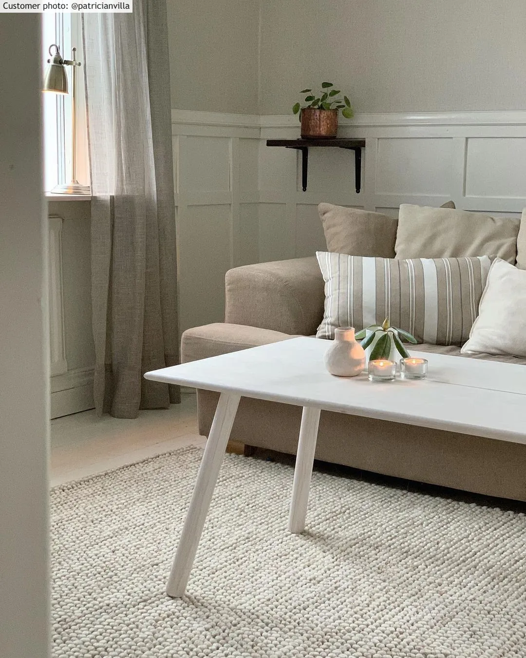 Wollen-vloerkleed - Avafors Wool Bubble (beige)