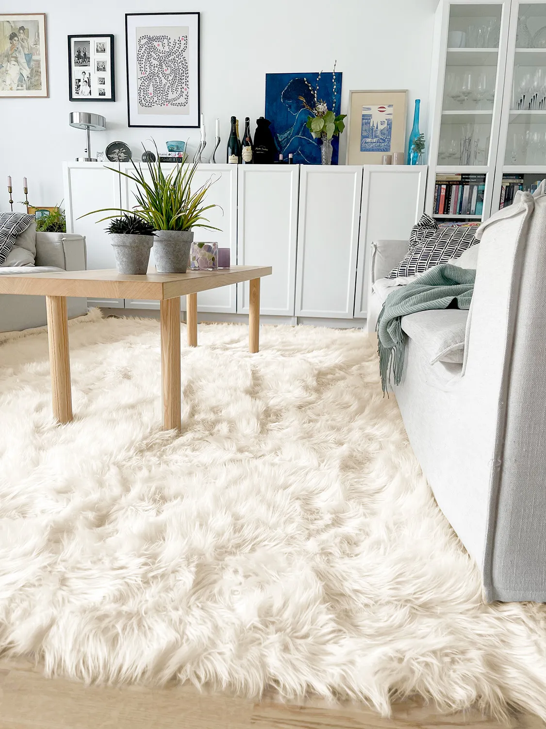 Hoogpolig vloerkleed - Pomaire (offwhite)