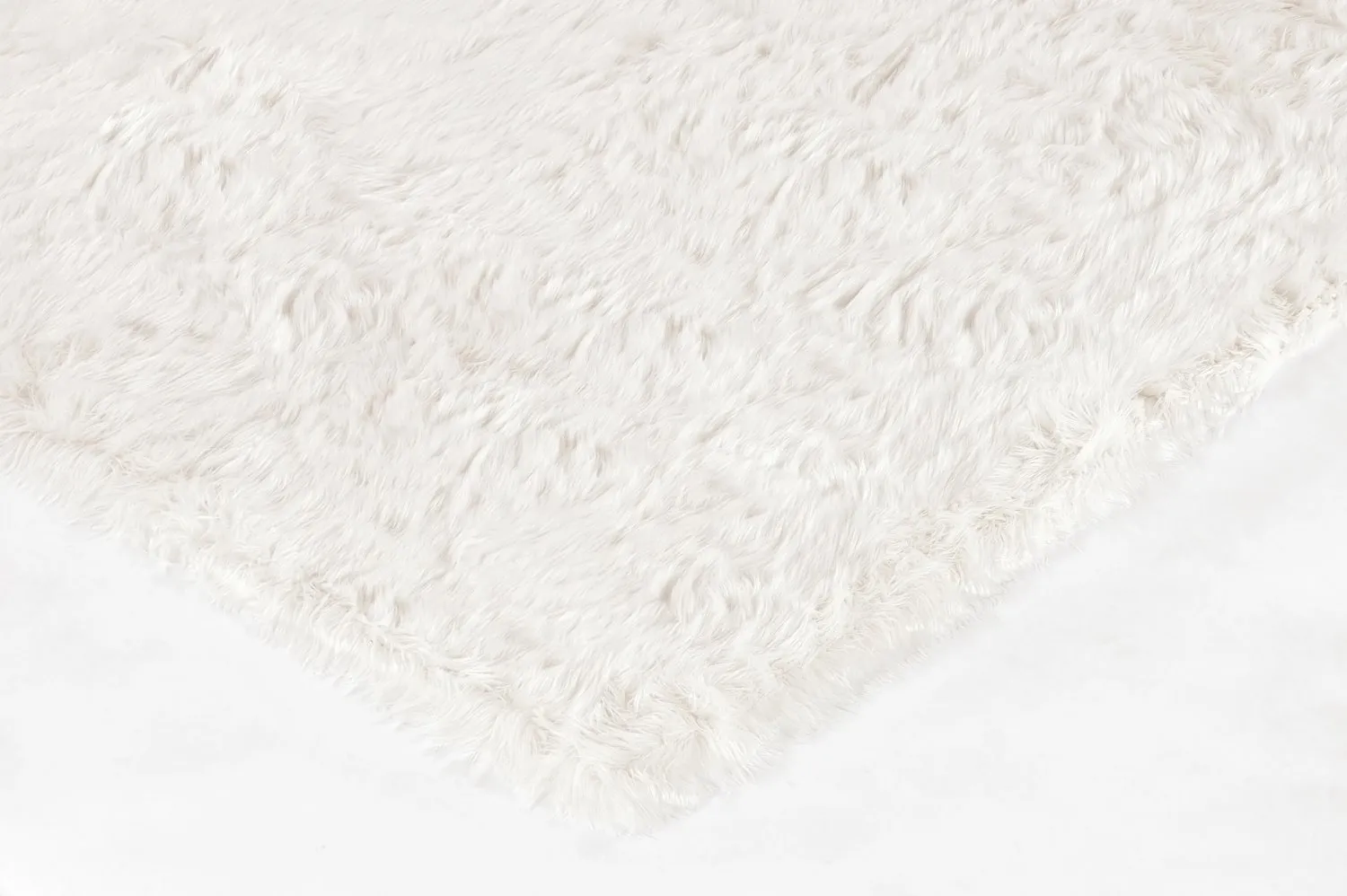 Hoogpolig vloerkleed - Pomaire (wit)