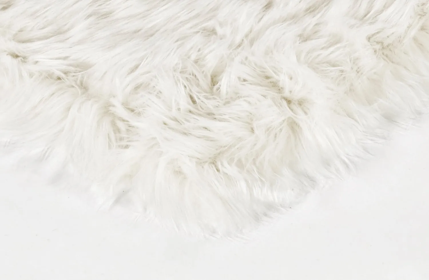 Hoogpolig vloerkleed - Pomaire (wit)