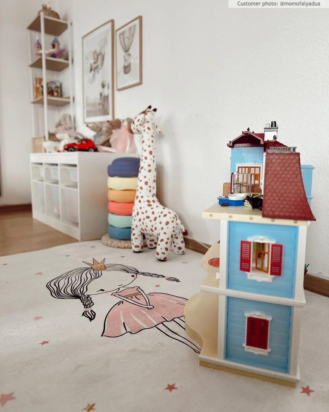 Kindervloerkleed - Princess (roze)