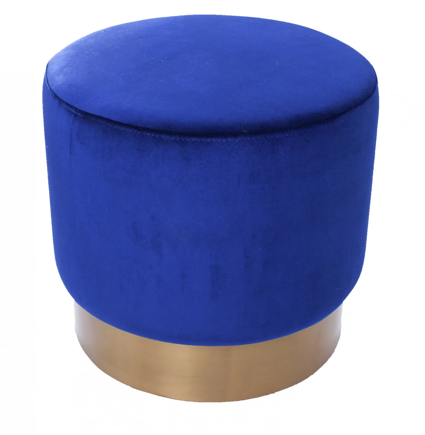 Poef velours - Copenhagen (Blauw)