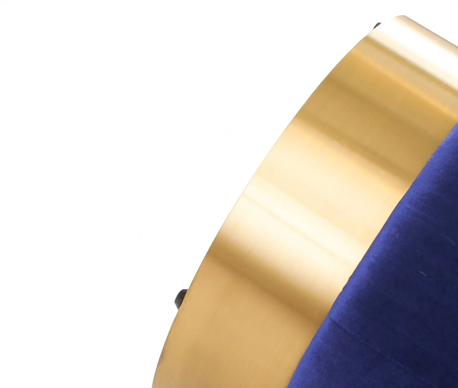 Poef velours - Copenhagen (Blauw)