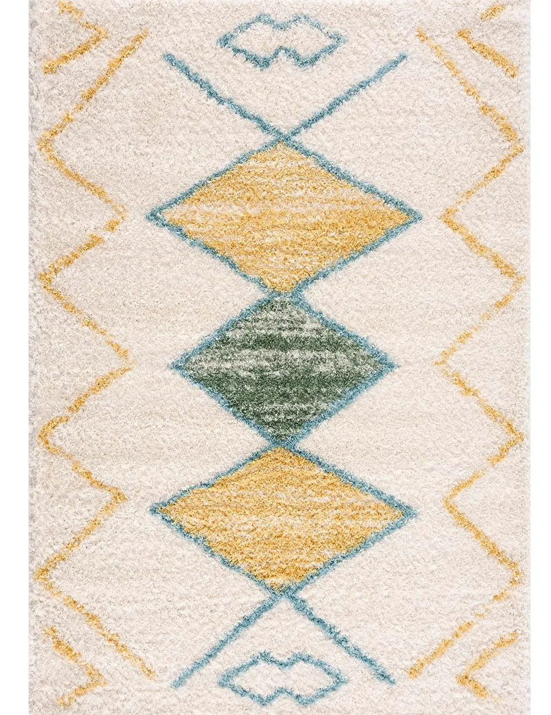 Hoogpolig vloerkleed - Merzouga (geel)