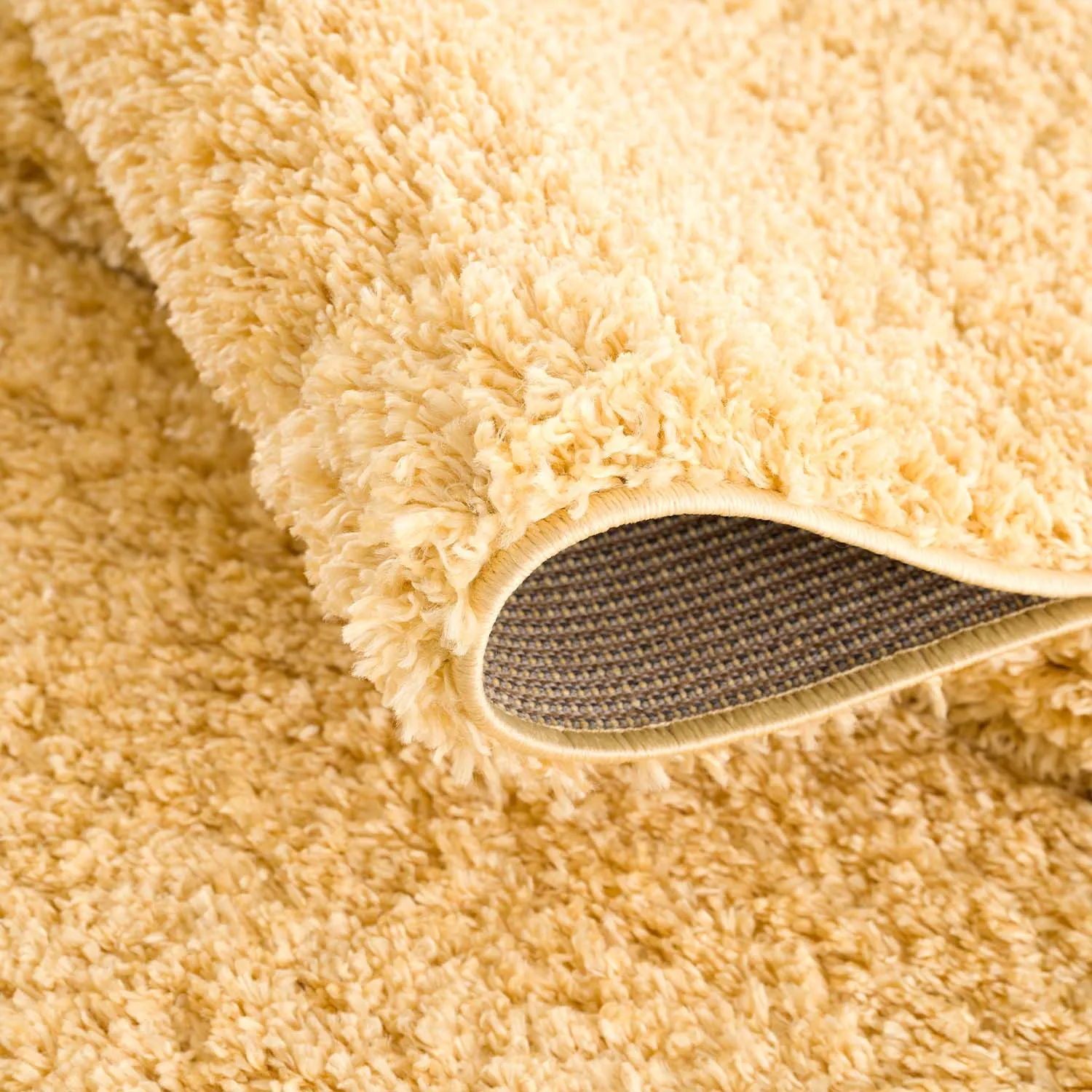 Hoogpolig vloerkleed - Cudillero (geel)