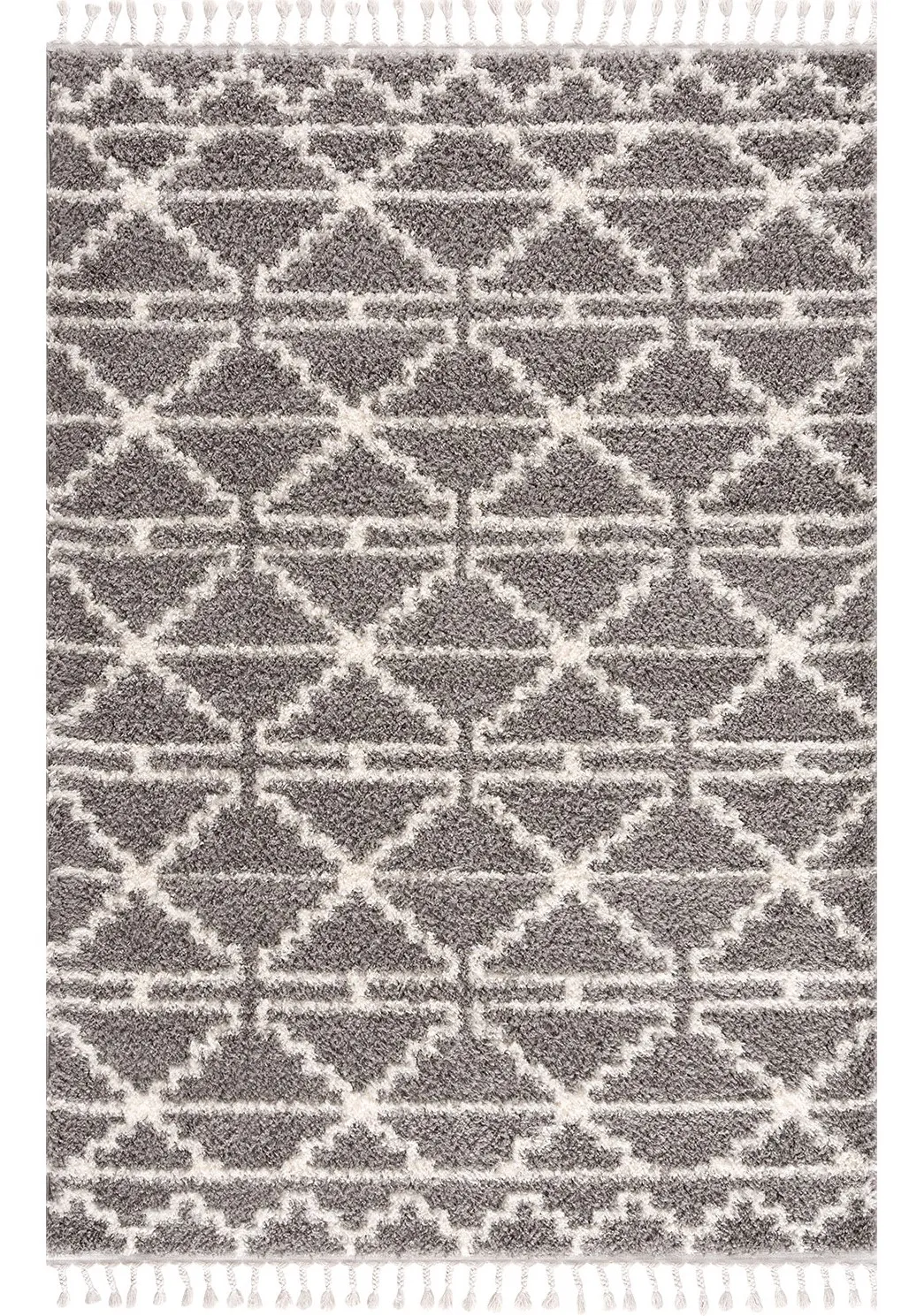 Hoogpolig vloerkleed - Azuay (grijs)