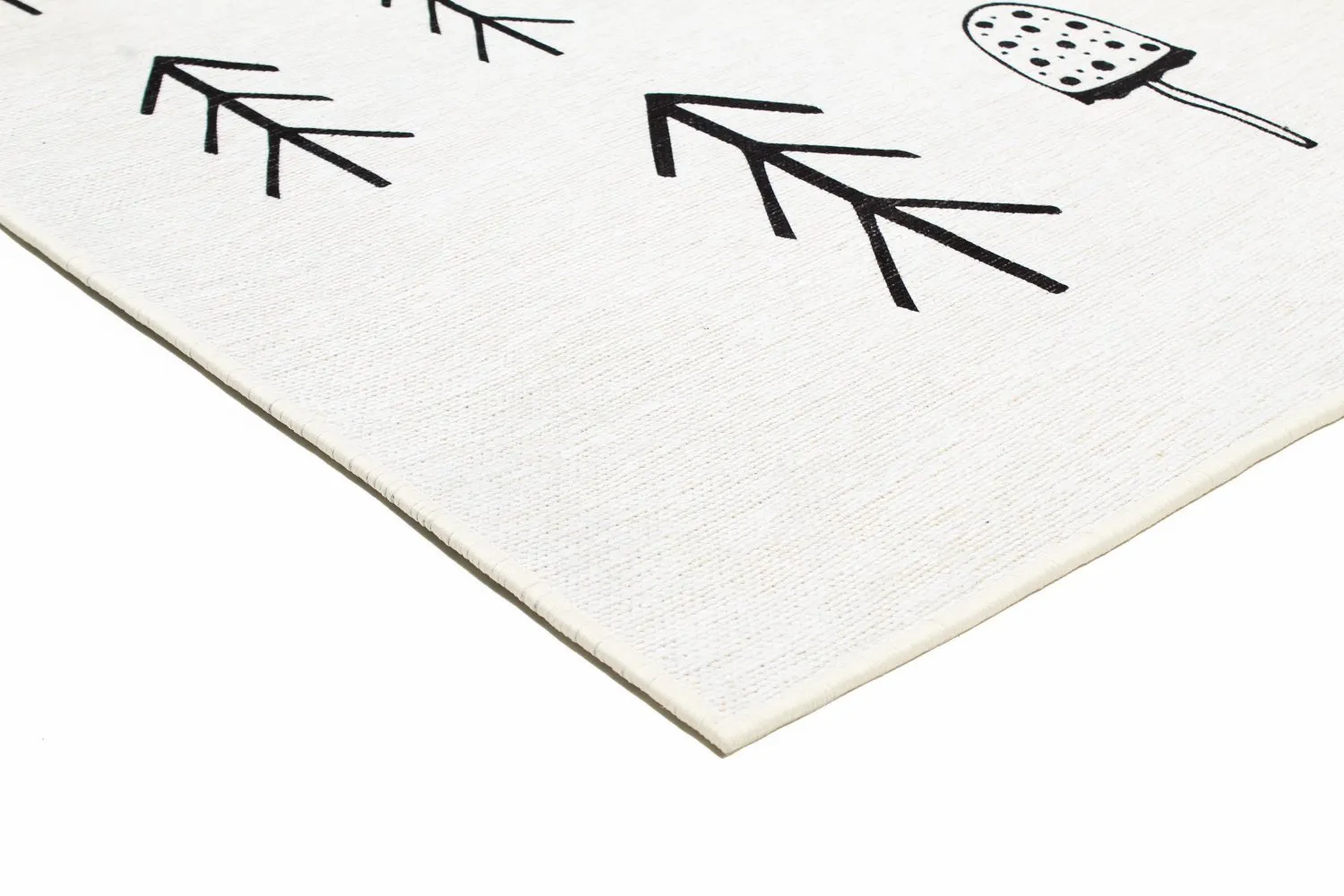 Kindervloerkleed - Camping Bear (wit)