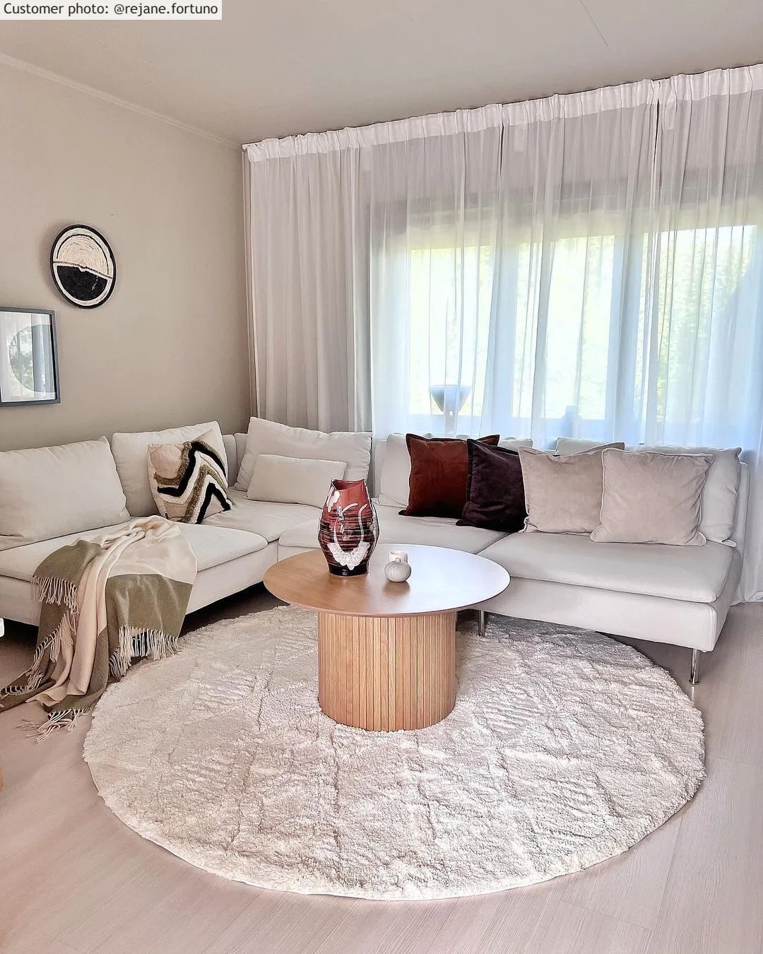 Ronde vloerkleden - Rostock (offwhite)