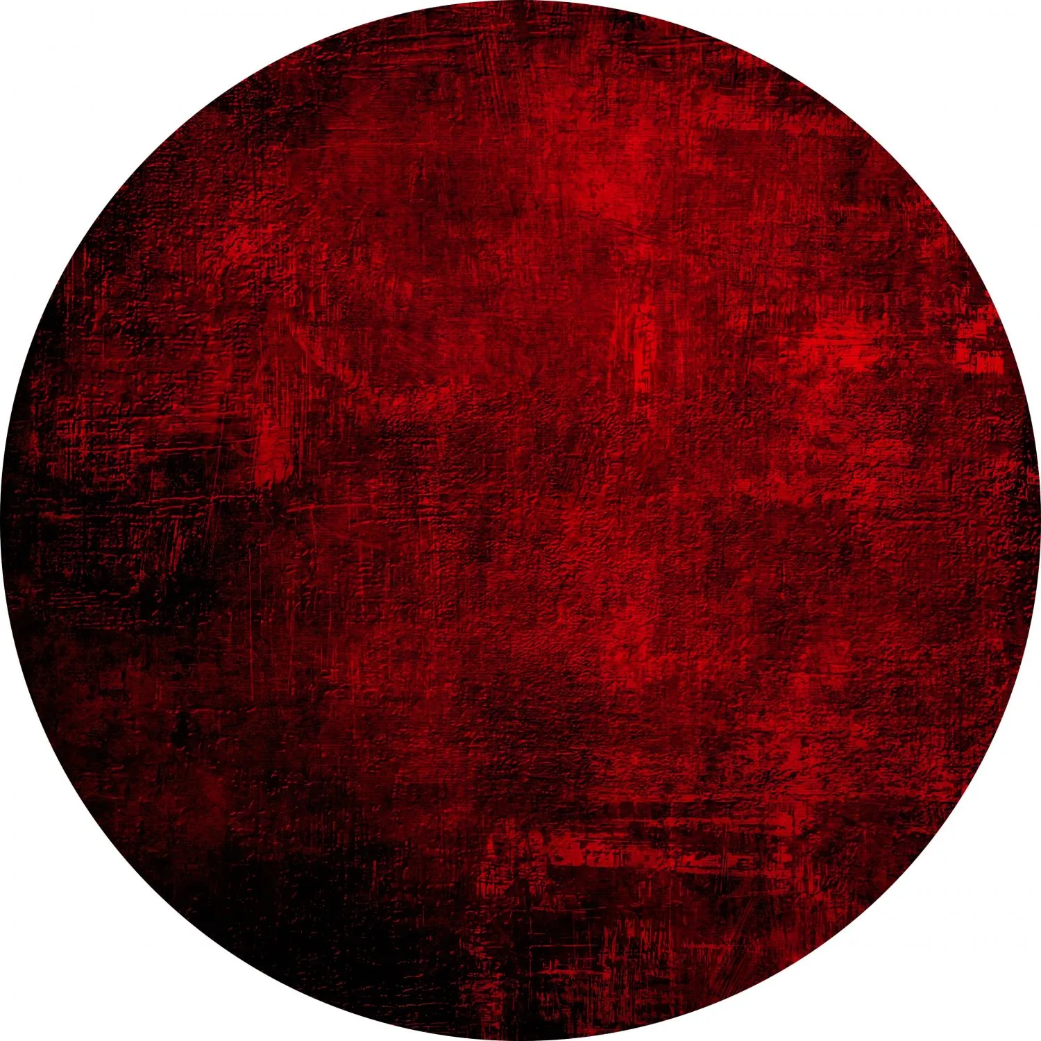 Rond vloerkleed - Frome (rood)