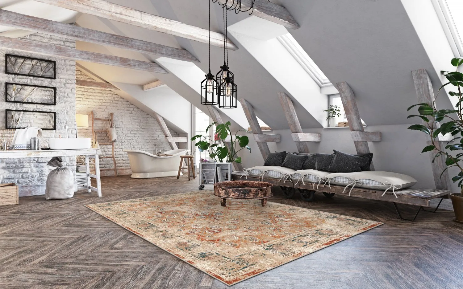 Wilton - Douz (rood/multi)