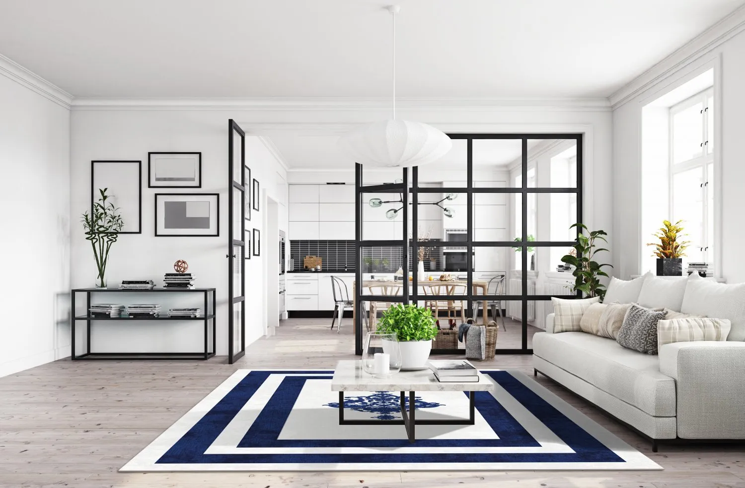 Wilton - Soros (blauw/wit)