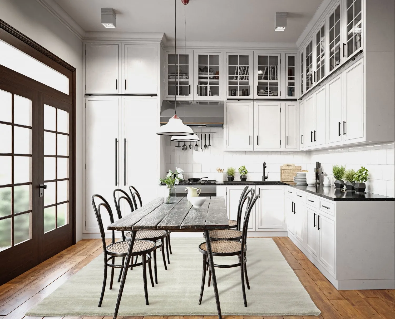 Recycled PET with viscose look (mint)