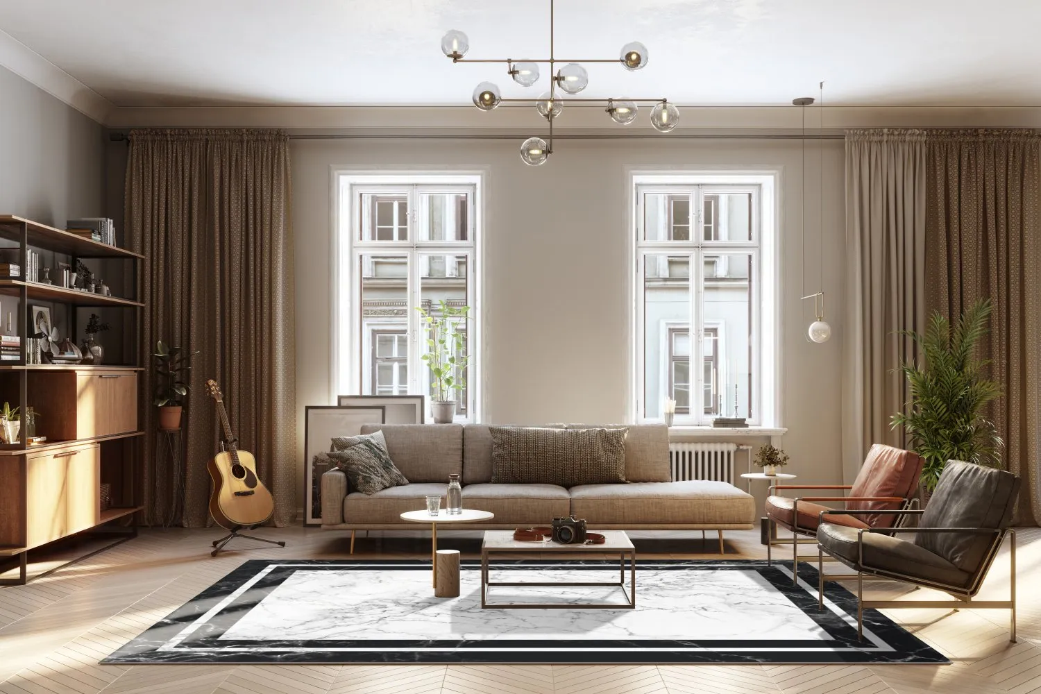 Wilton - Amaliada (zwart/wit)