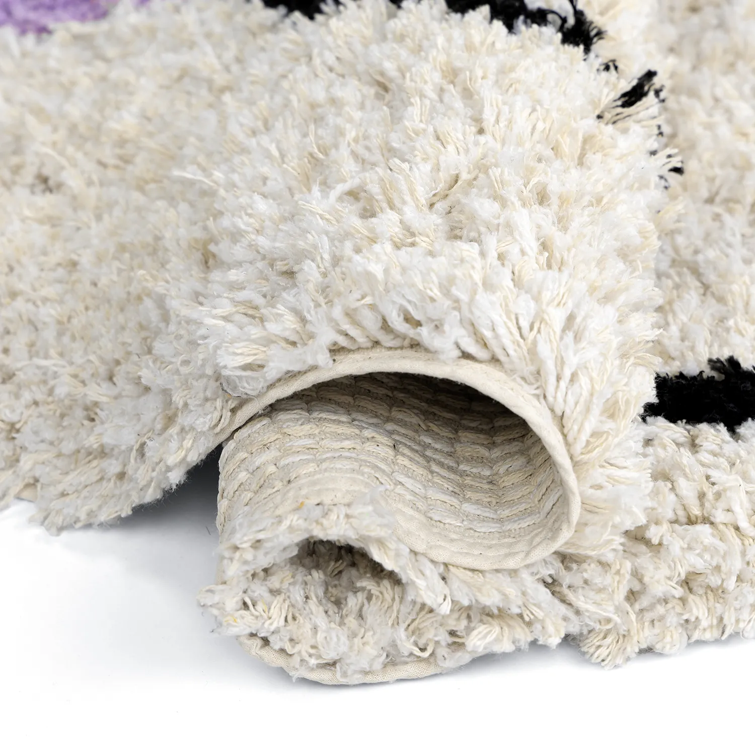 Rond vloerkleed - Naousa Natural Cotton Shaggy (multi)