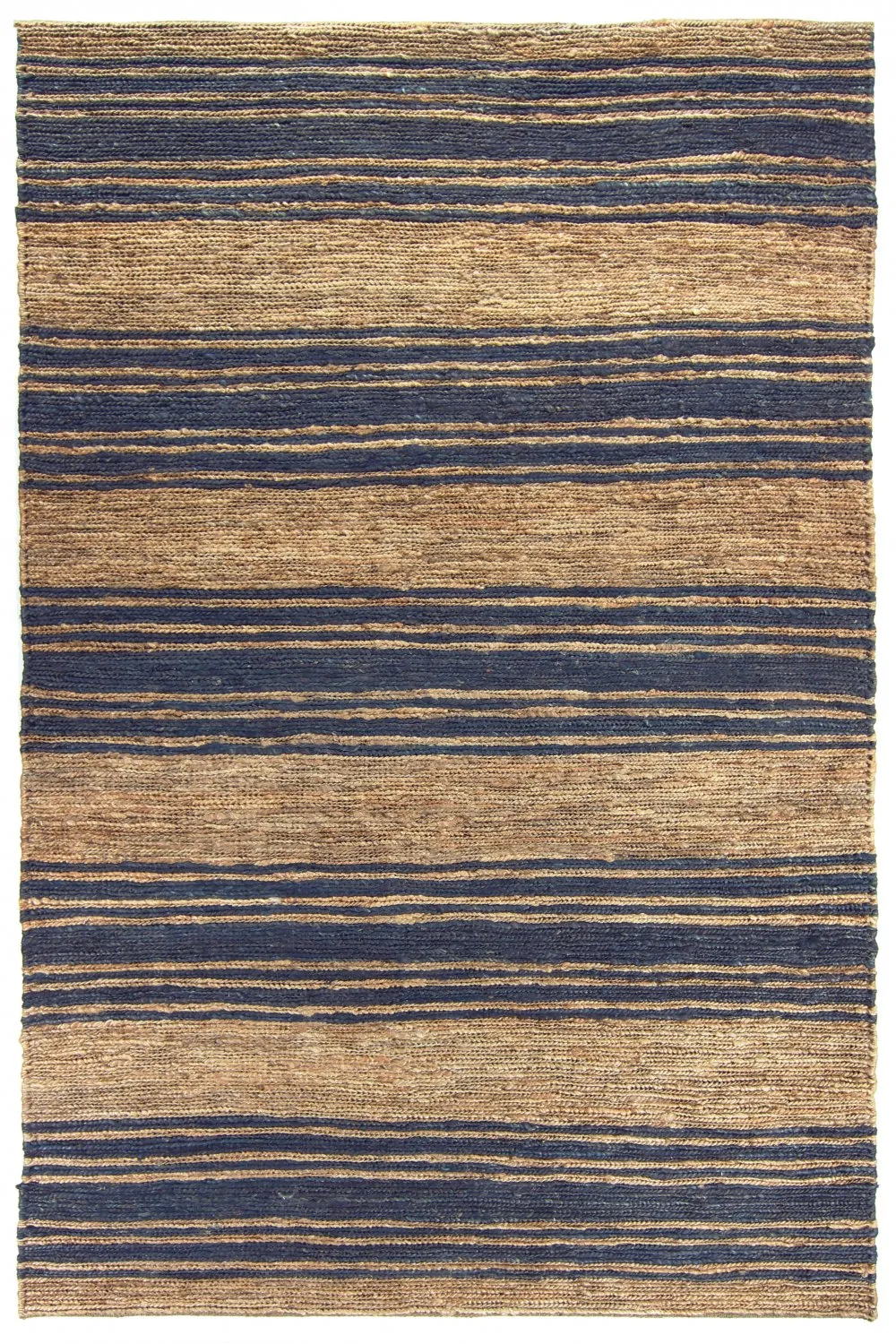 Jute-vloerkleed - Kayes (jute/blauw)