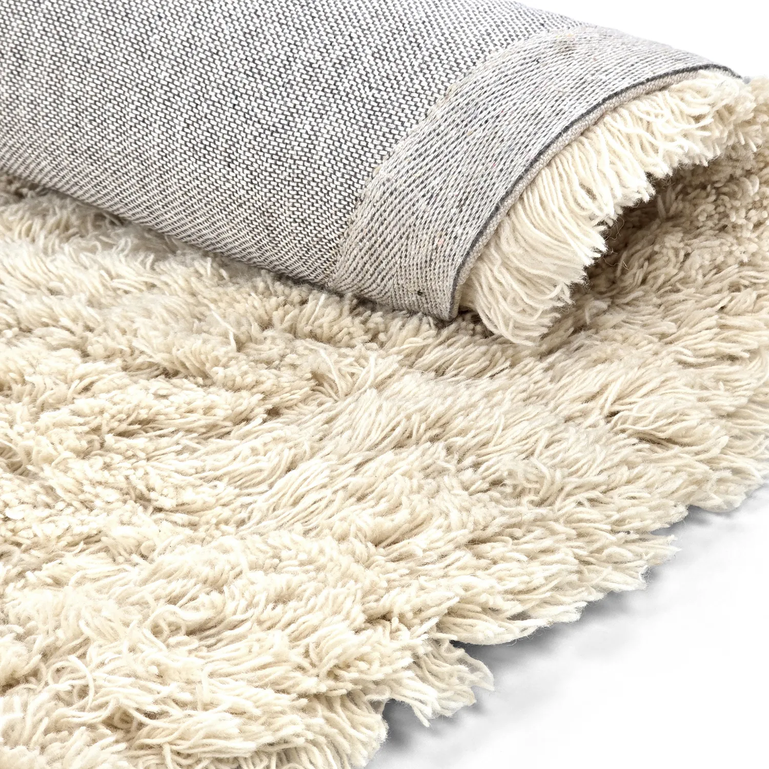 Rond vloerkleed - Aliste Wool Shaggy (alabaster gleam)