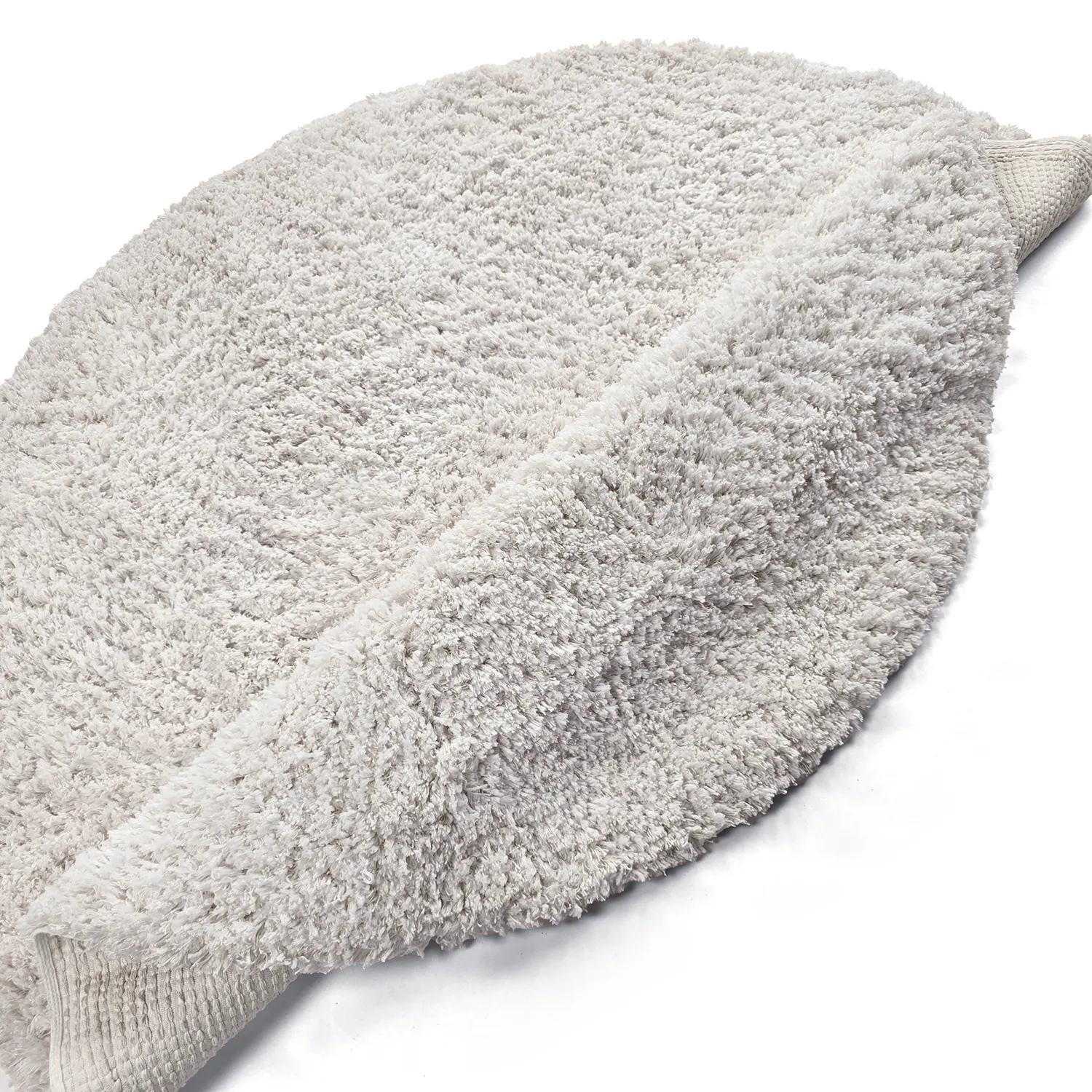 Rond vloerkleed - Combarro Solid Cotton Shaggy (room)