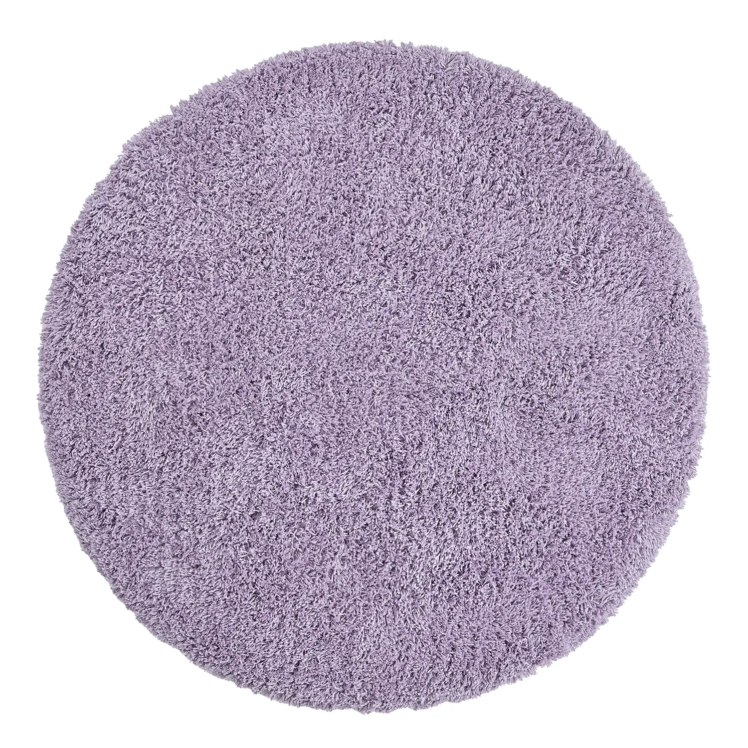 Rond vloerkleed - Combarro Solid Cotton Shaggy (licht paars)